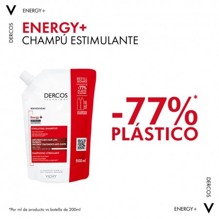 DERCOS CHAMPU ESTIMULANTE ANTICAIDA ECO RECARGA 400 ML