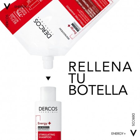 DERCOS CHAMPU ESTIMULANTE ANTICAIDA ECO RECARGA 400 ML