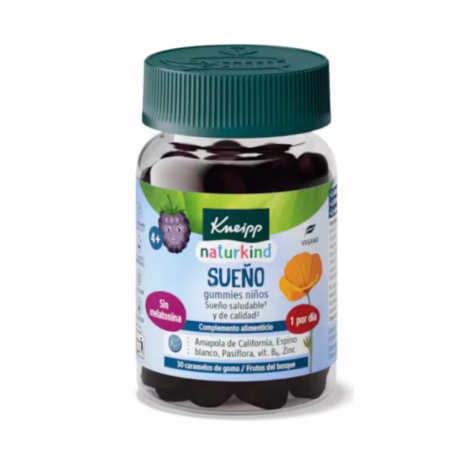 KNEIPP NATURKIND SUEÑO GUMMIES NIÑOS 30 CARAMELOS DE GOMA SABOR FRUTOS DEL BOSQUE