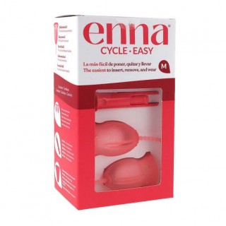 ENNA CYCLE EASY COPA MENSTRUAL TALLA M 2 UNIDADES + APLICADOR