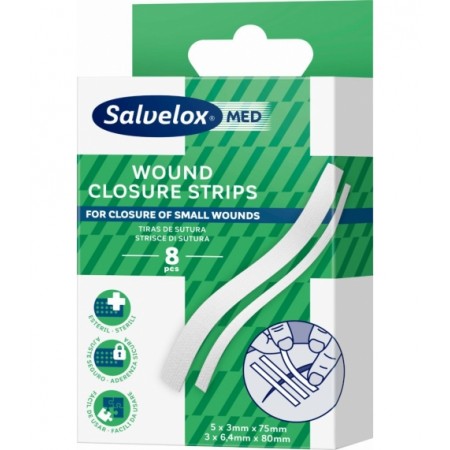 SALVELOX MED TIRAS DE SUTURA ESTERIL SURTIDO 8 TIRAS