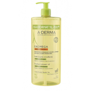 A-DERMA EXOMEGA CONTROL ACEITE LIMPIADOR EMOLIENTE 1 L