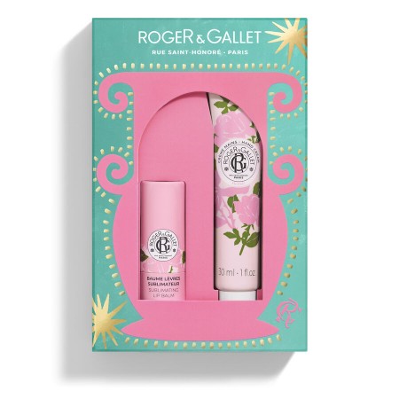 ROGER & GALLET SET ROSE BALSAMO LABIAL 100G + CREMA MANOS 30ML