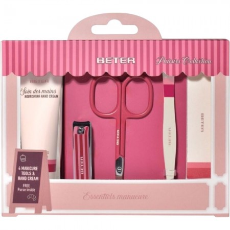 BETER PLAISIRS COLLECTION SET DE MANICURA 5 PIEZAS + NECESER DE REGALO