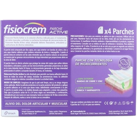 FISIOCREM ACTIVE 4 PARCHES