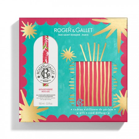 ROGER & GALLET SET AGUA PERFUMADA GINGEMBRE ROUGE 100ML + REGALO DIFUSOR DE FRAGANCIAS