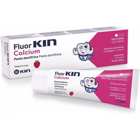 FLUOR KIN CALCIUM PASTA DENTIFRICA INFANTIL 75 ML