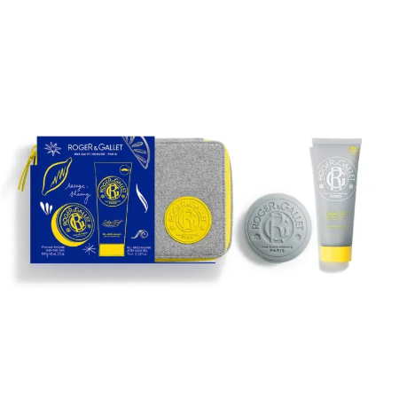 ROGER & GALLET NECESER AFEITADO COLOGNE TWIST: BARRA DE AFEITADO 100G + AFTER SHAVE GEL 75ML