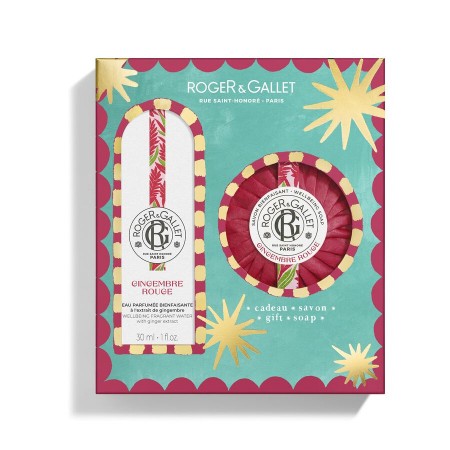 ROGER & GALLET COFRE AGUA PERFUMADA GINGEMBRE ROUGE 30ML + PASTILLA JABON GINGEMBRE ROUGE
