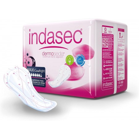 INDASEC COMPRESAS MAXI GOOD NIGHT 12 UNIDADES