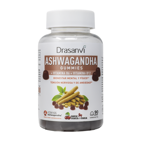 DRASANVI ASHWAGANDHA CON VITAMINA B6 + VITAMINA B12 90 GUMMIES