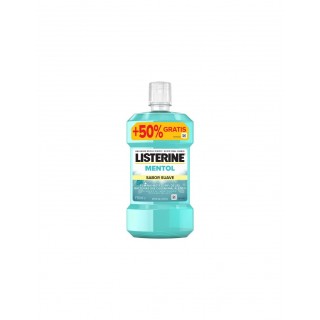LISTERINE MENTOL SABOR SUAVE +50% GRATIS ENJUAGUE BUCAL 750 ML