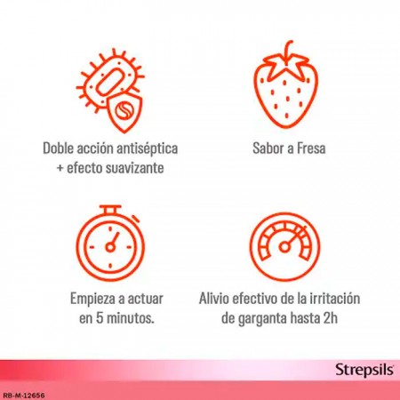 STREPSILS 24 PASTILLAS PARA CHUPAR FRESA