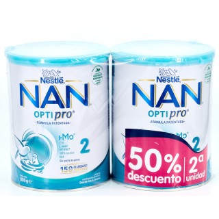 NAN OPTIPRO 2 DUPLO 2ªUD 50% LECHE CONTINUACION 2 X 800G