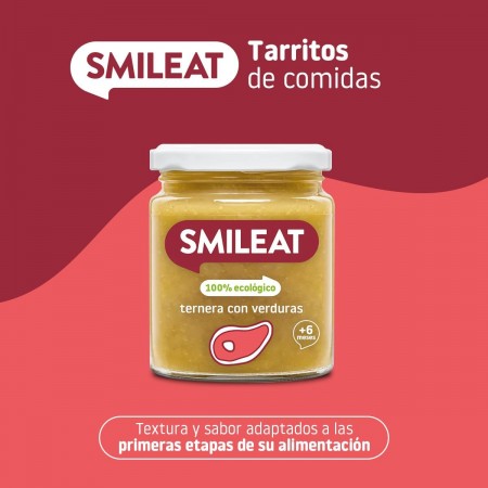 SMILEAT SABOR TERNERA CON VERDURAS POTITO ECOLOGICO 230G