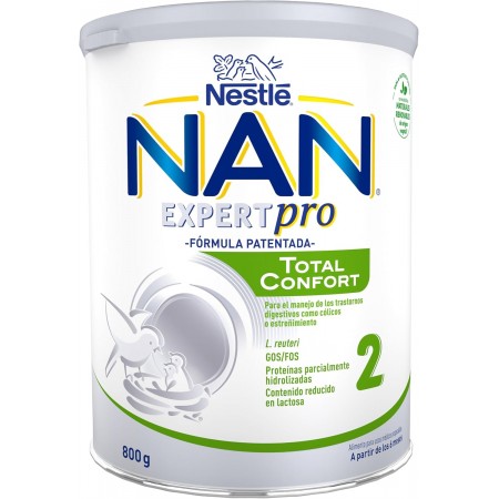 NAN CONFORT TOTAL 2 LECHE EN POLVO 800 GRAMOS