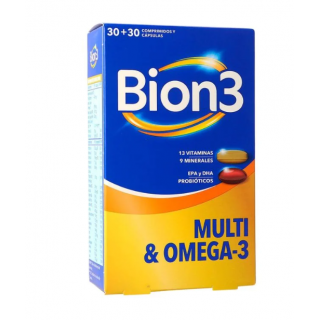 BION3 MULTI & OMEGA-3 30 COMPRIMIDOS + 30 CAPSULAS