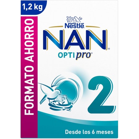 NAN OPTIPRO 2 LECHE DE CONTINUACION PACK AHORRO 1200 G