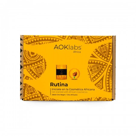 AOK LABS PACK DE RUTINA INICIATE: JABON DE ORO NEGRO 100G + MANTEKA KARITÉ ORO AFRICANO 50 ML