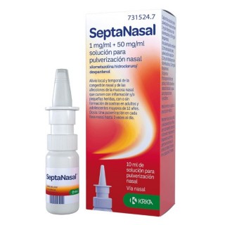 SEPTANASAL 1 MG/ML + 50 MG/ML SOLUCION PARA PULVERIZACION NASAL 1 FRASCO 10 ML