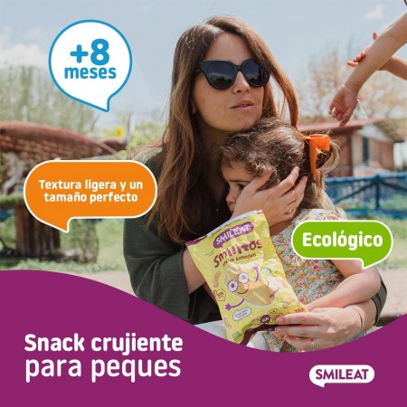 SMILEAT SMILITOS SNACK ECOLOGICO SABOR A MAIZ BOLSA 38 G