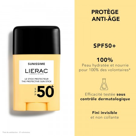 LIERAC SUNISSIME STICK PROTECTOR SOLAR DE OJOS & ZONAS SENSIBLES SPF50+ 10 G