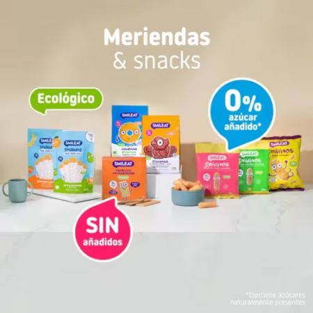 SMILITOS SNACK ECO SMILEAT CON MANZANA Y PLATANO BOLSA 25 G