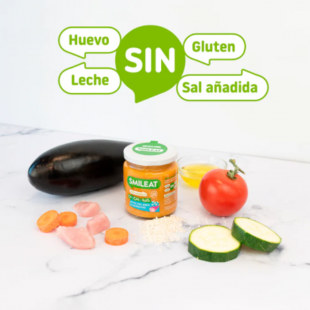 SMILEAT TARRITO CACHITOS DE ARROZ CON PAVO Y VERDURITAS 230 G