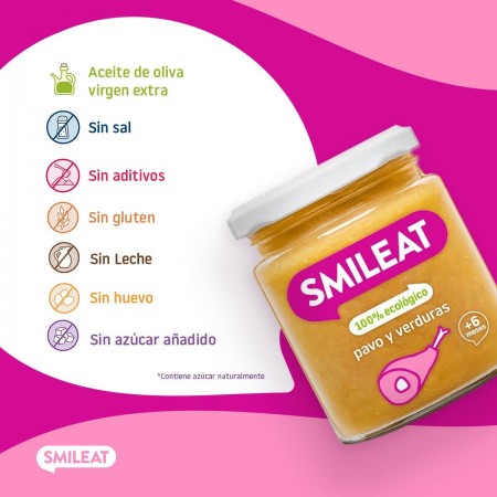 SMILEAT ECO TARRITO DE PAVO Y VERDURAS 230G