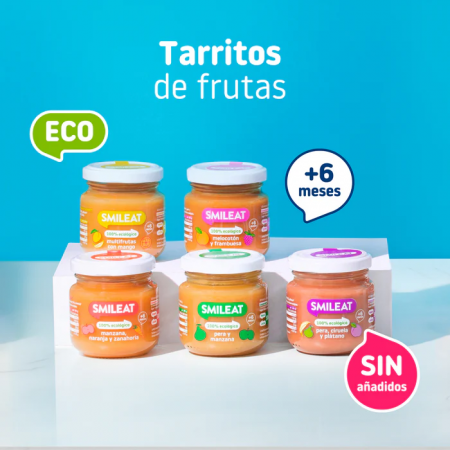 SMILEAT ECO TARRITO DE PERA Y MANZANA 130G