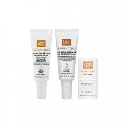 MARTIDERM PACK PROTOCOLO INTENSIVO ANTIMANCHAS: CREMA DE DIA 40ML + CREMA NOCHE 40ML + STICK 4ML