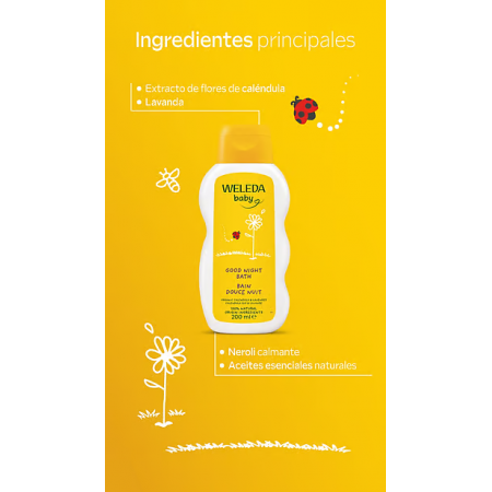 WELEDA BABY BAÑO BUENAS NOCHES SIN ACLARADO 200 ML