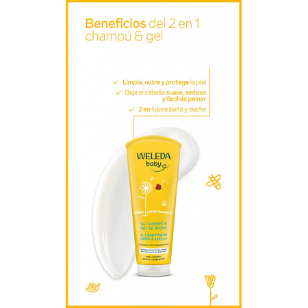 WELEDA BABY 2EN1 CHAMPU Y GEL DE DUCHA DE CALENDULA 200 ML