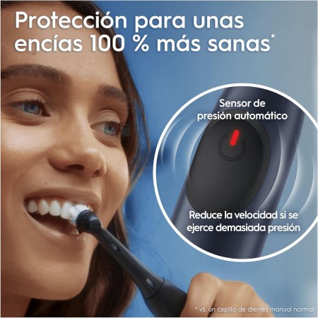 ORAL B PACK CEPILLOS ELECTRICOS DE DIENTES IO2: CEPILLO IO2 NEGRO + CEPILLO IO2 MARRON