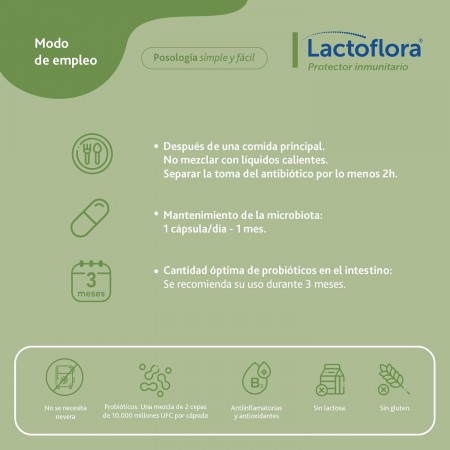 LACTOFLORA PROTECTOR INMUNITARIO 30 CAPSULAS