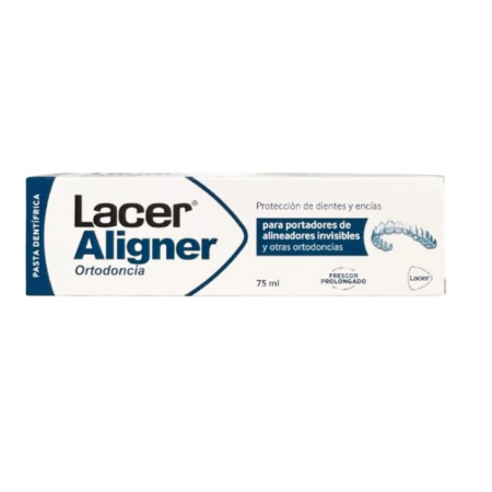 LACER ALIGNER ORTODONCIA 75 ML  PASTA DENTIFRICA SIN COLORACION 1 TUBO SABOR MENTA