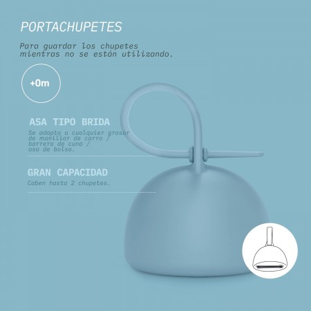 SUAVINEX PORTACHUPETES DE SILICONA SOFT&FLEXIBLE BOLA PARA GUARDAR 2 UNIDADES CHUPETES