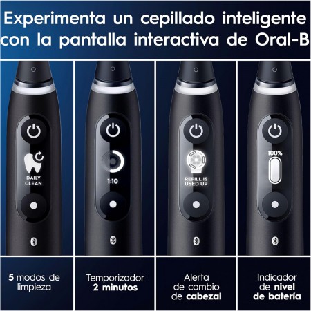 ORAL B CEPILLO DENTAL ELECTRICO IO6 COLOR NEGRO + ESTUCHE  Y RECAMBIOS CABEZAL