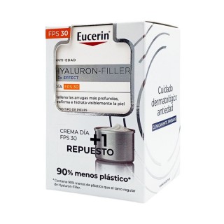 EUCERIN PACK HYALURON FILLER 3X EFFECT CREMA DE DIA FPS30 50 ML + RECARGA HYALURON FILLER DIA 50ML