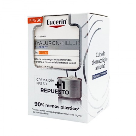 EUCERIN PACK HYALURON FILLER 3X EFFECT CREMA DE DIA FPS30 50 ML + RECARGA HYALURON FILLER DIA 50ML