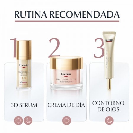 EUCERIN PACK HYALURON FILLER +ELASTICITY CREMA DIA ROSE 30 SPF 50 ML + RECARGA 50ML