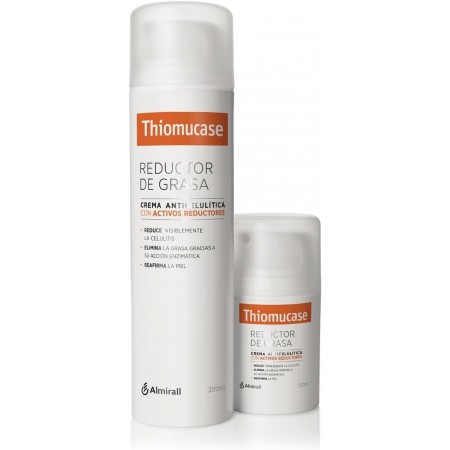 THIOMUCASE KIT REDUCTOR DE GRASA: CREMA ANTICELULITICA 200ML + CREMA ANTICELULITICA 50ML