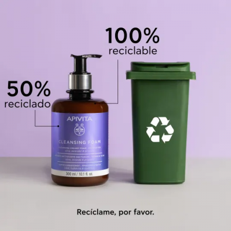 APIVITA CREMA ESPUMA LIMPIADORA ROSTRO-OJOS 300 ML