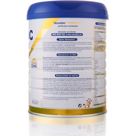 NOVALAC PREMIUM 1 LECHE PARA LACTANTES EN POLVO 800 G