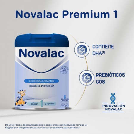 NOVALAC PREMIUM 1 LECHE PARA LACTANTES EN POLVO 800 G