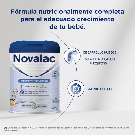 NOVALAC 3 LECHE DE CRECIMIENTO EN POLVO 800 G
