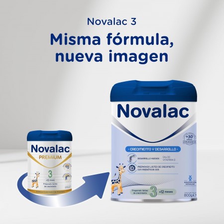 NOVALAC 3 LECHE DE CRECIMIENTO EN POLVO 800 G