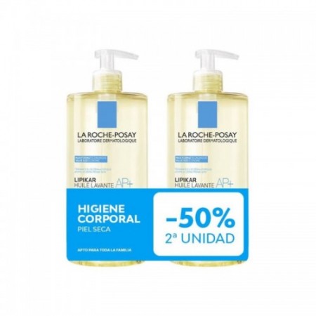LA ROCHE POSAY DUPLO LIPIKAR ACEITE LAVANTE DE DUCHA RELIPIDIZANTE 2 X 1 LITRO