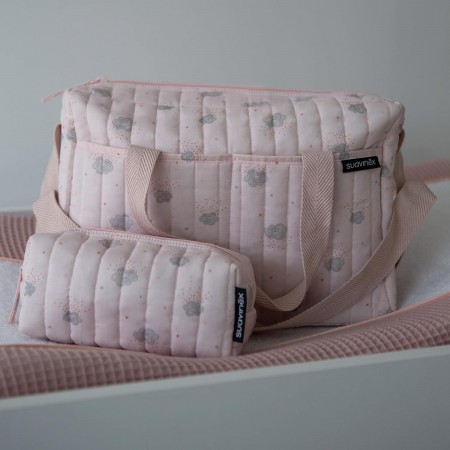 SUAVINEX BOLSO WELCOME BABY SET COLOR ROSA