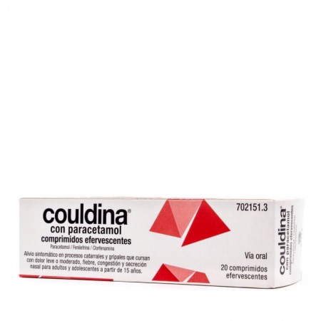 COULDINA CON PARACETAMOL 20 COMPRIMIDOS EFERVESCENTES